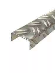 U-Profil aus Alu Riffelblech Duett 2,5/4,0 mm